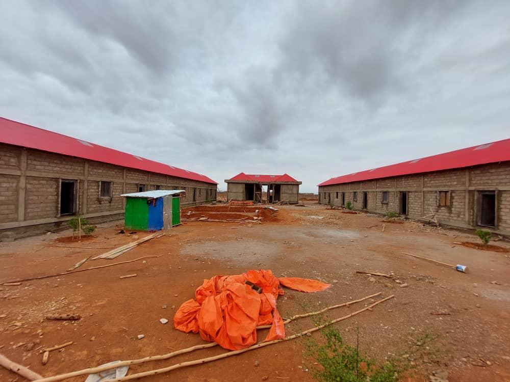The completed school administration block.